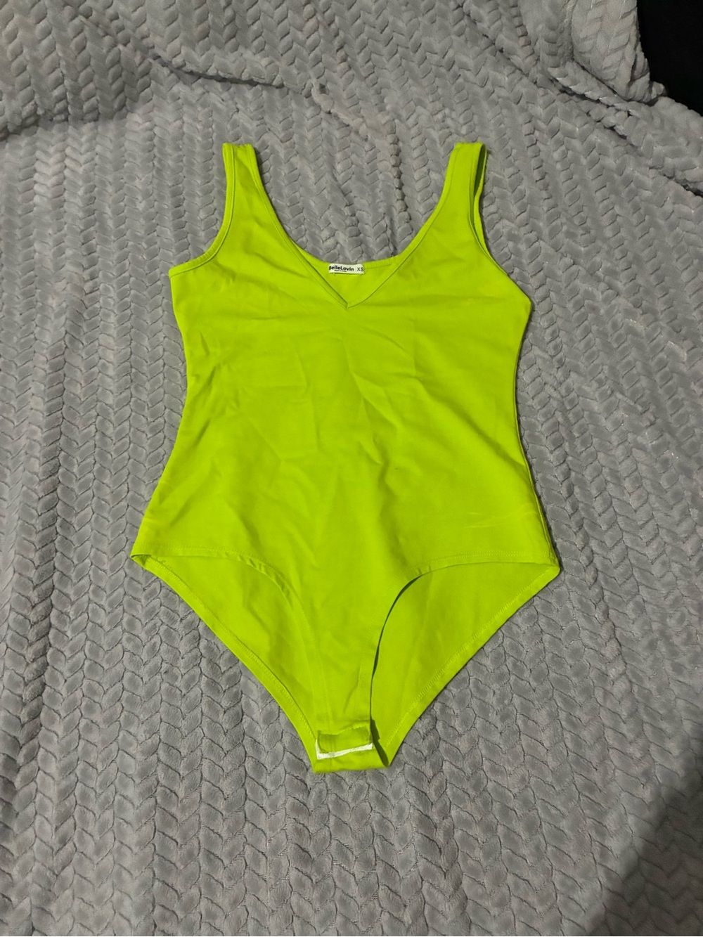 Neon Lime Sleeveless Bodysuit